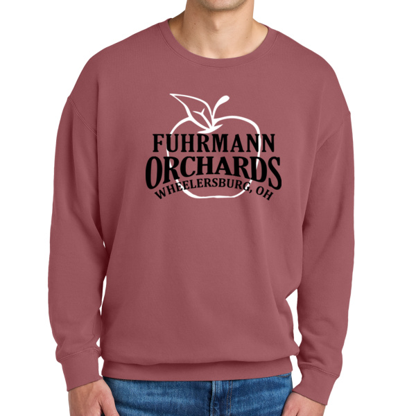 Fuhrmann Orchards Logo - Lightweight Crewneck Sweatshirt Thumbnail