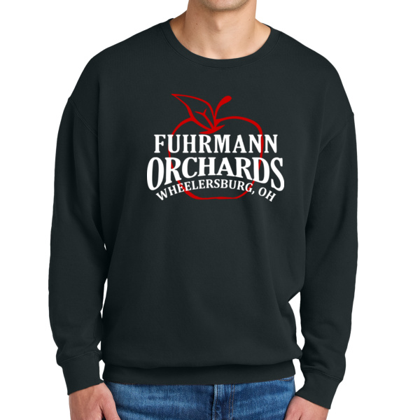 Fuhrmann Orchards Logo - Lightweight Crewneck Sweatshirt Thumbnail