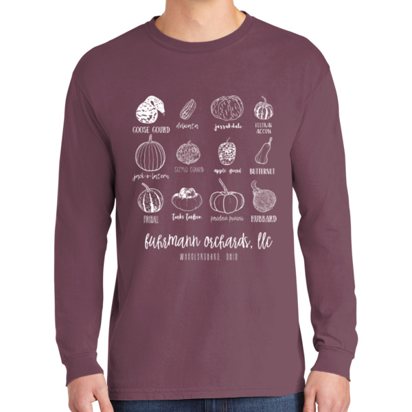 Fuhrmann Pumpkins - Heavyweight Ring Spun Long Sleeve Tee Thumbnail